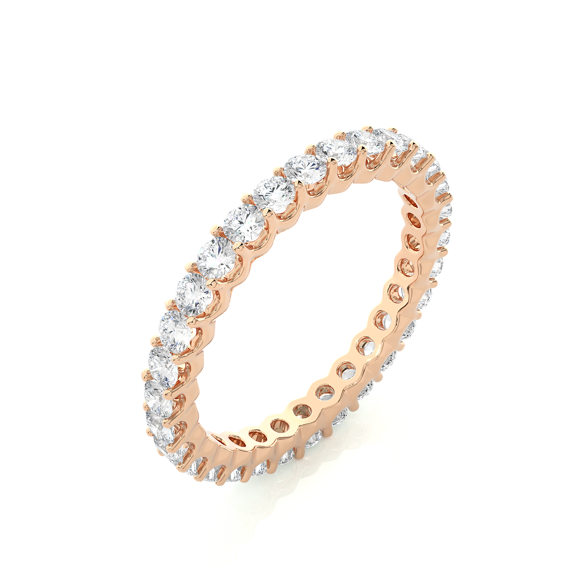 Halo Eternity Band Round Diamond - Espira Fine Gems