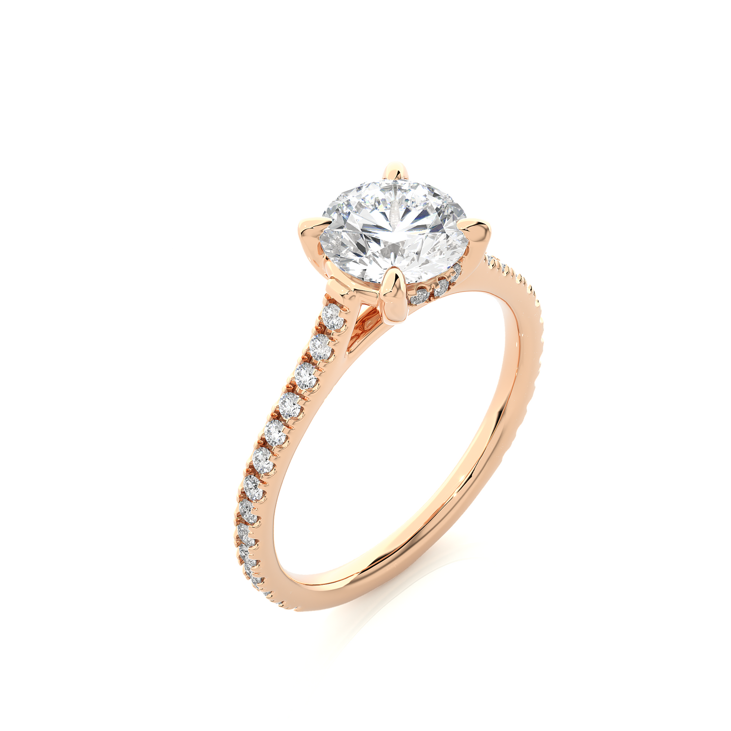 horizon round diamond ring