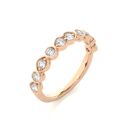 Drip Round Diamond Ring - Espira Fine Gems