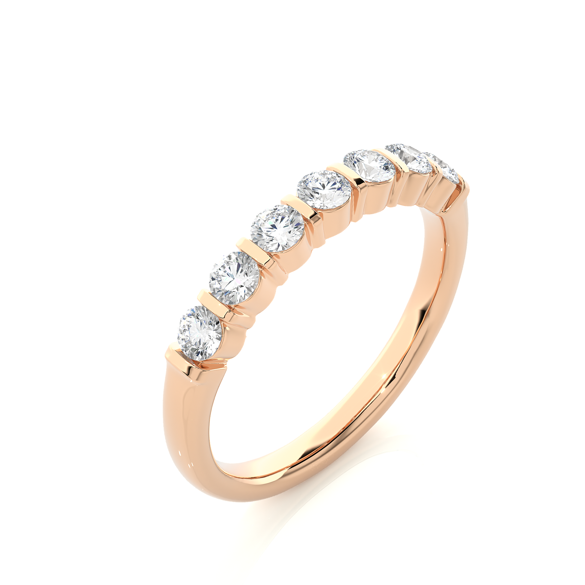 Lustre Seven-Stone Diamond Ring - Espira Gems