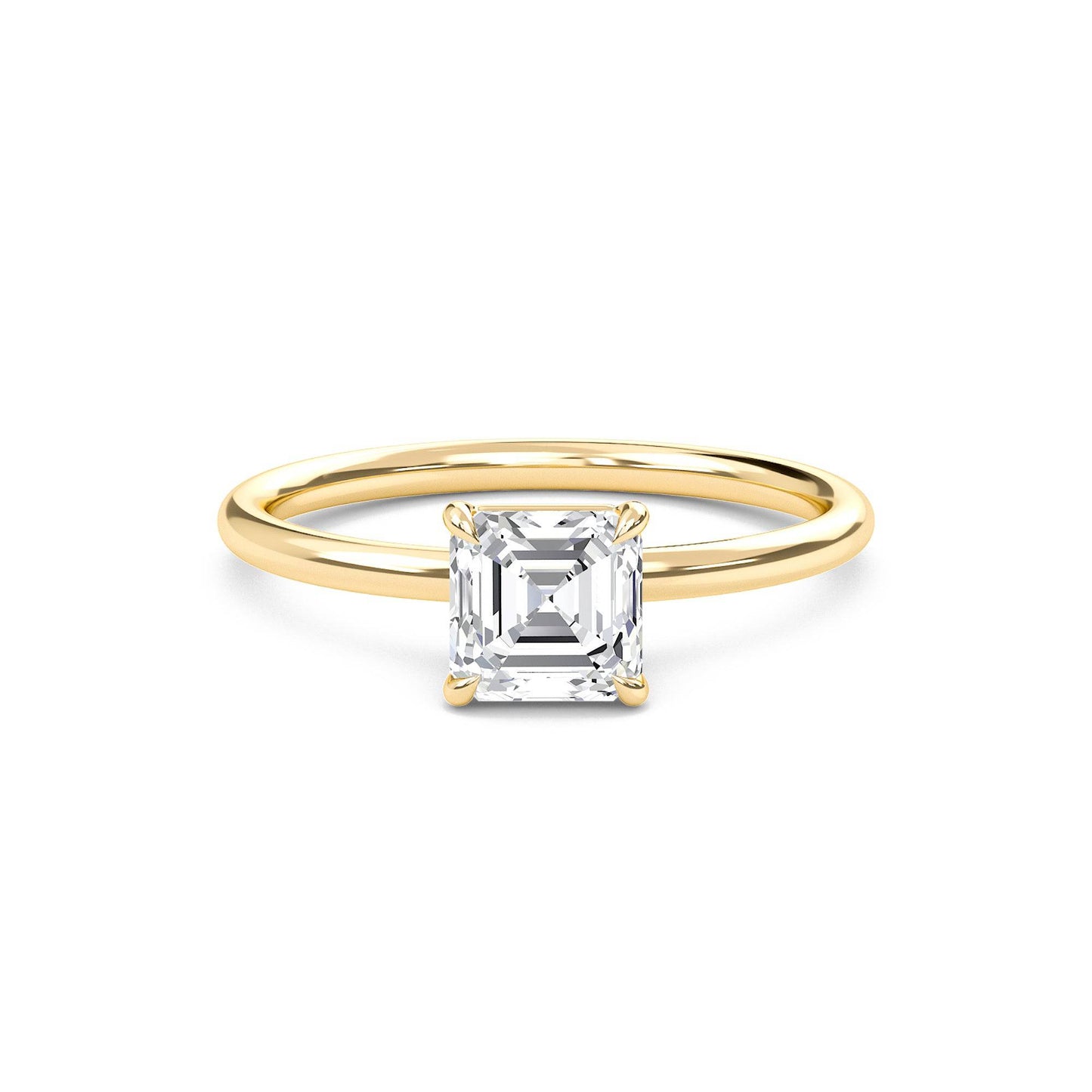 liberty 4 carat asscher diamond ring - espira fine gems