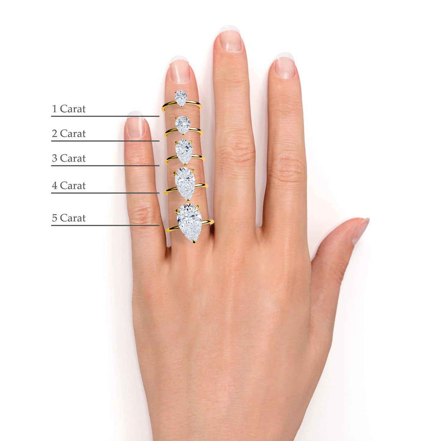 liberty 1 carat pear diamond ring