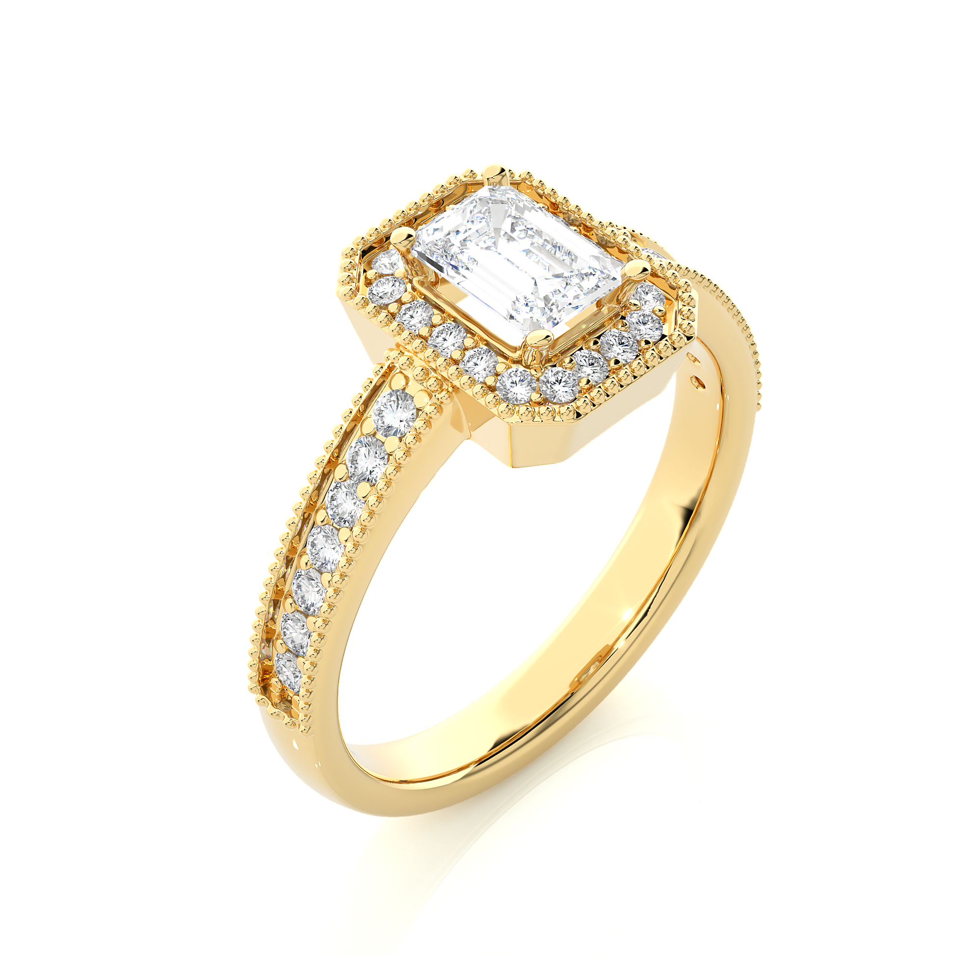 Victorian Emerald Diamond Ring - Espira Gems