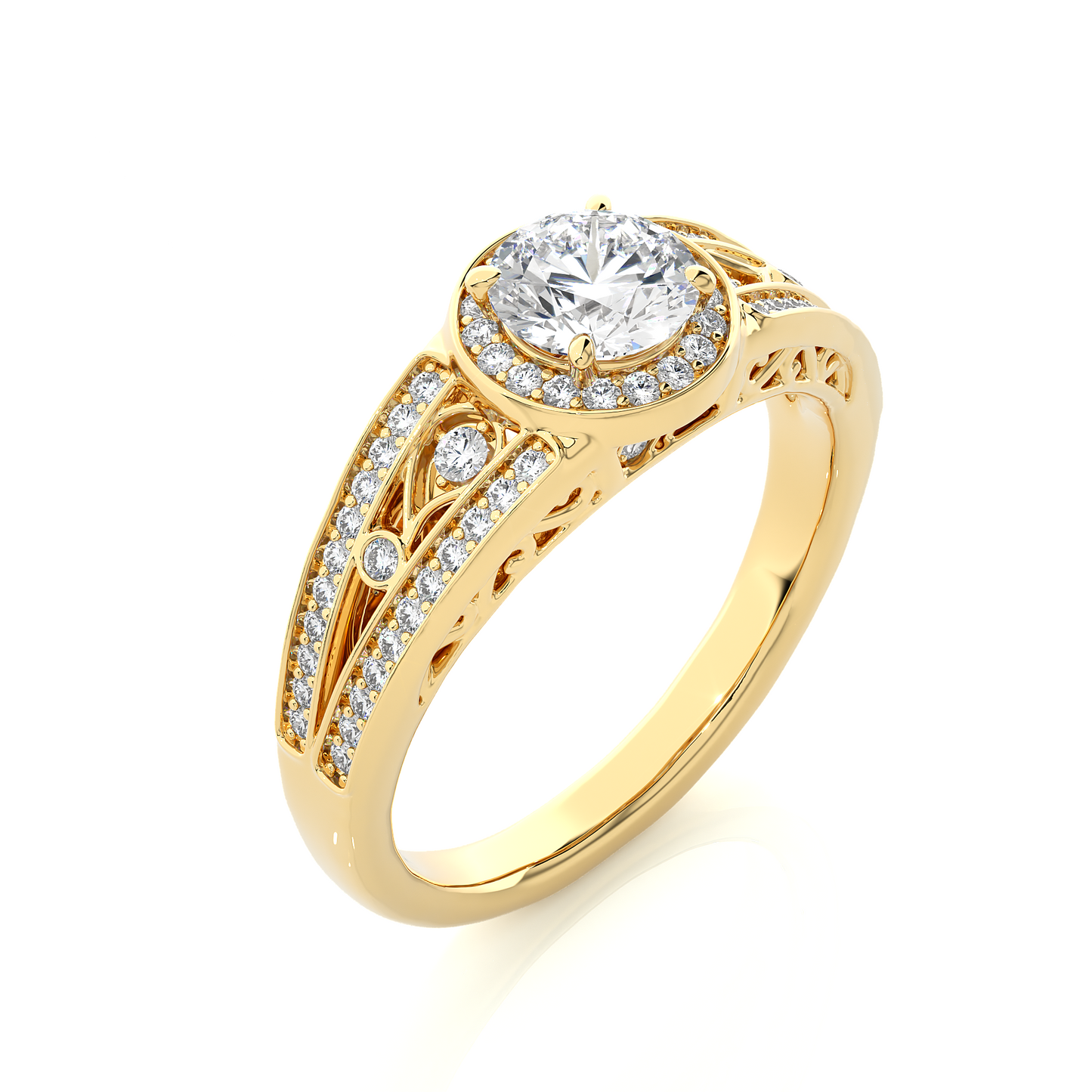 regalia round diamond ring