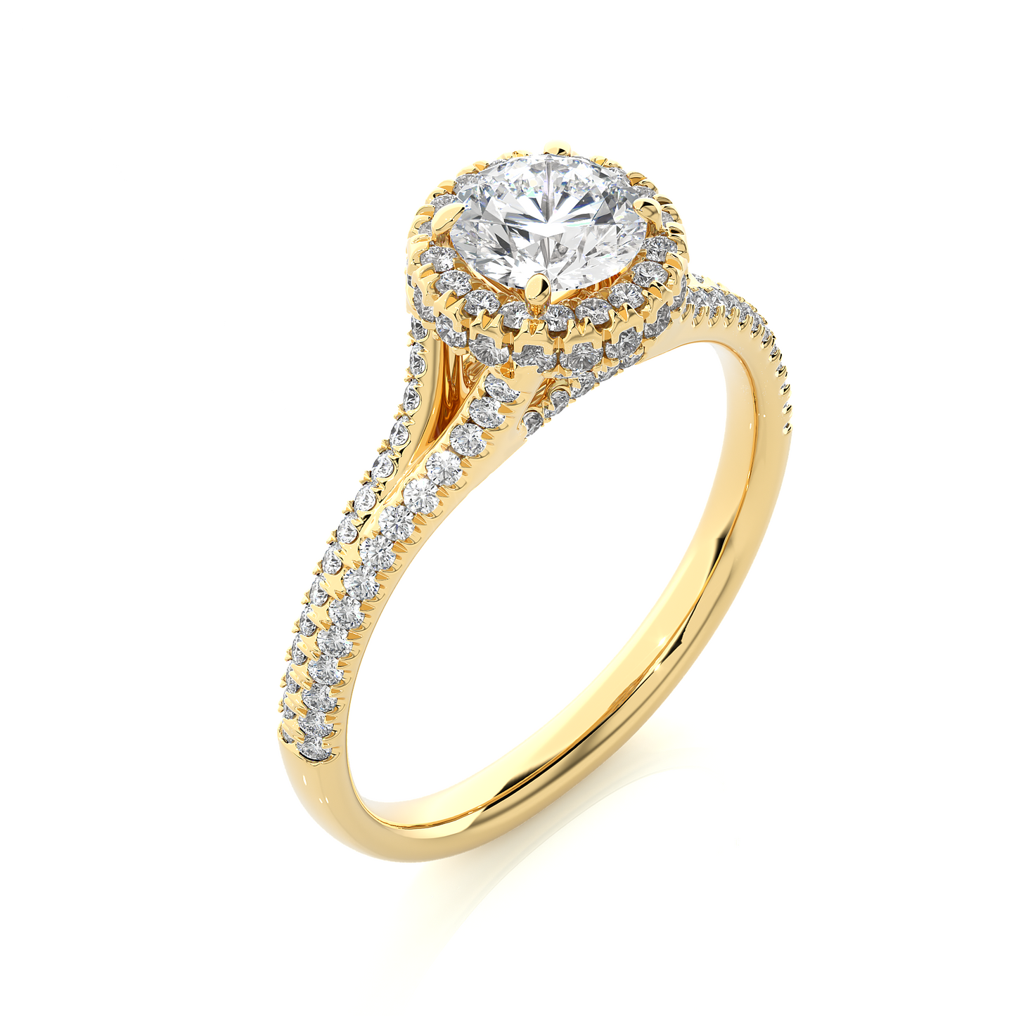monarch round diamond ring