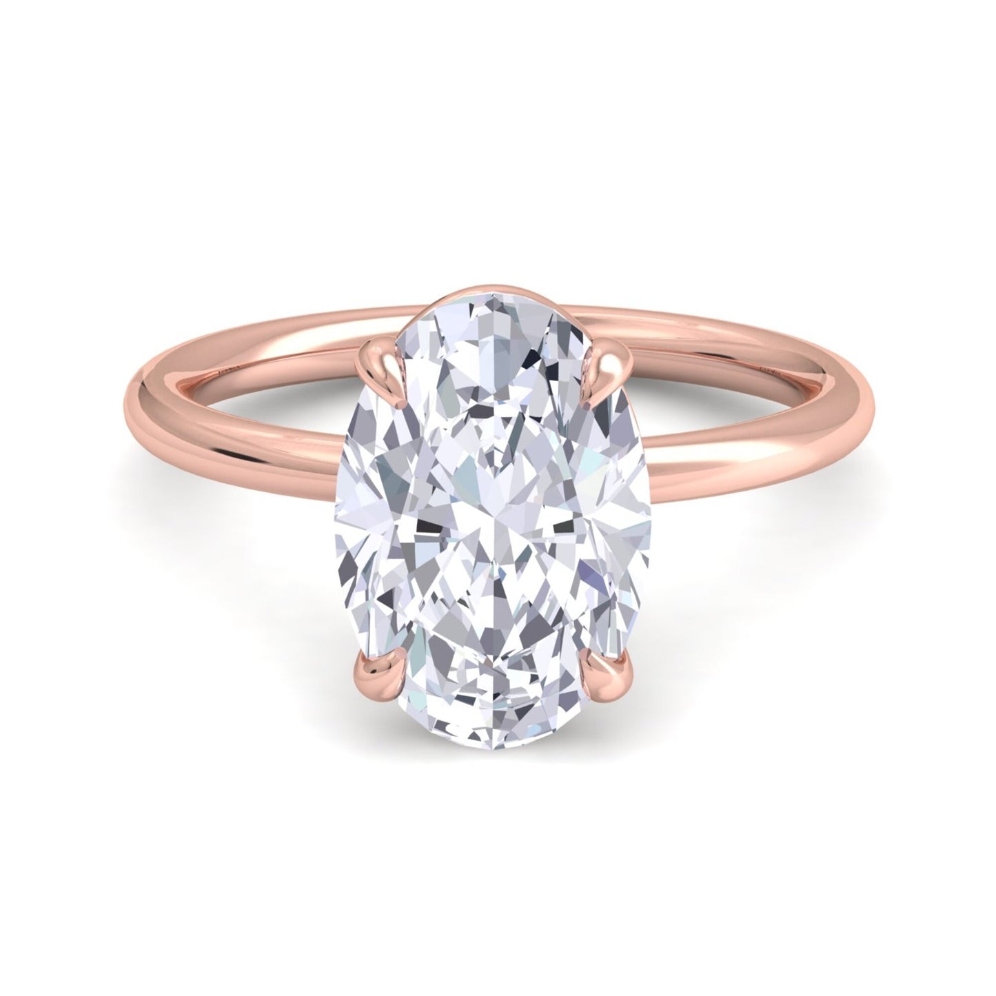 bague liberty avec diamant ovale de 4 carats