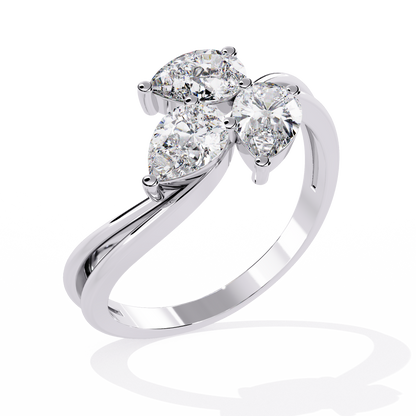 Prospera Pear Diamond Ring - Espira Fine Gems