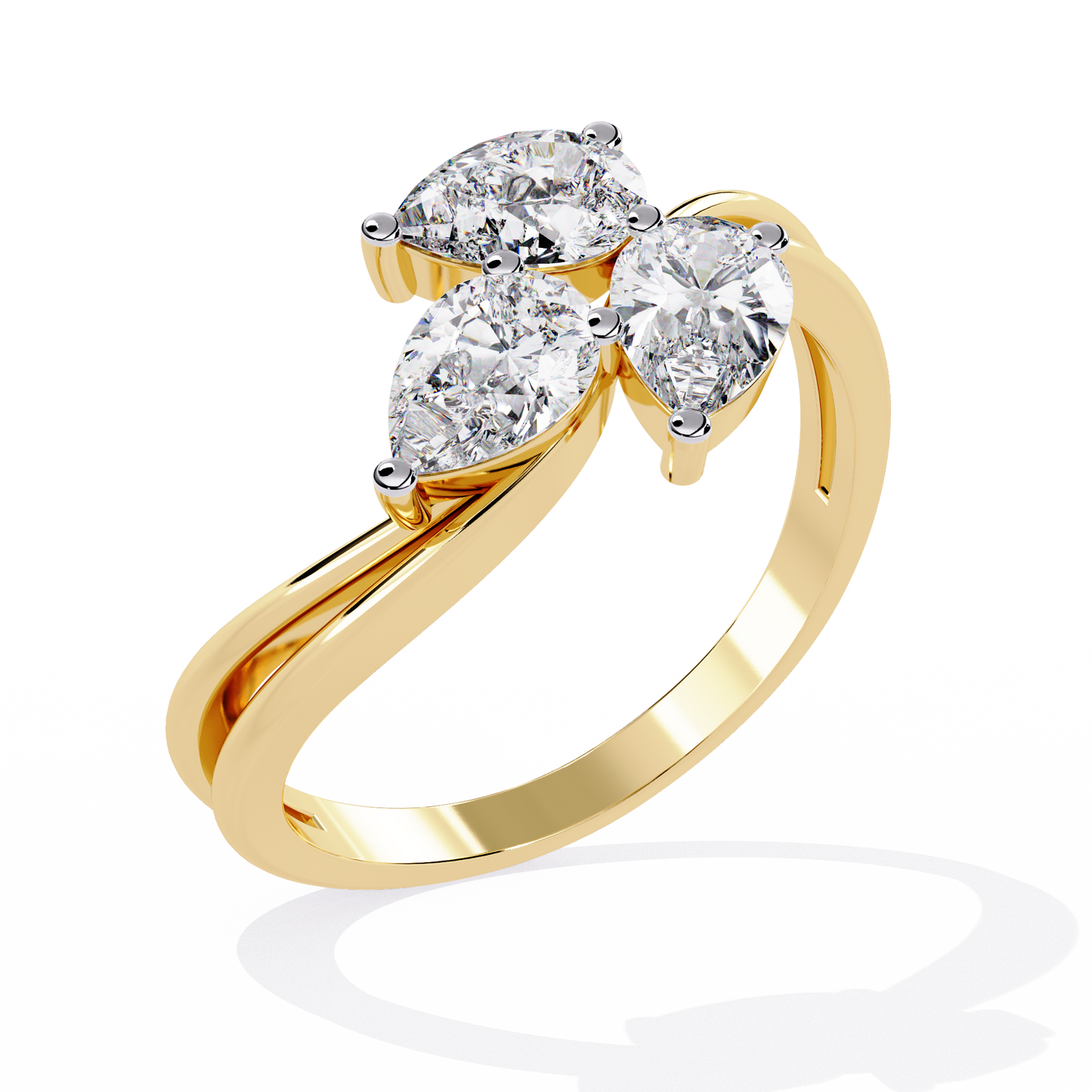 prospera pear diamond ring - espira fine gems