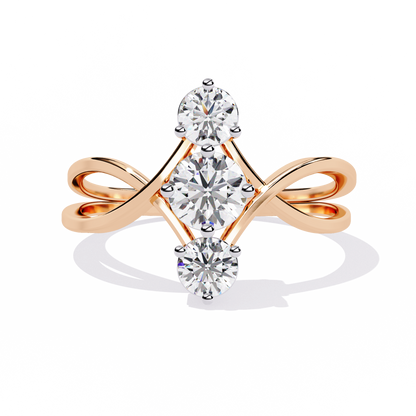 Wealth Whisper Round Diamond Ring - Espira Fine Gems