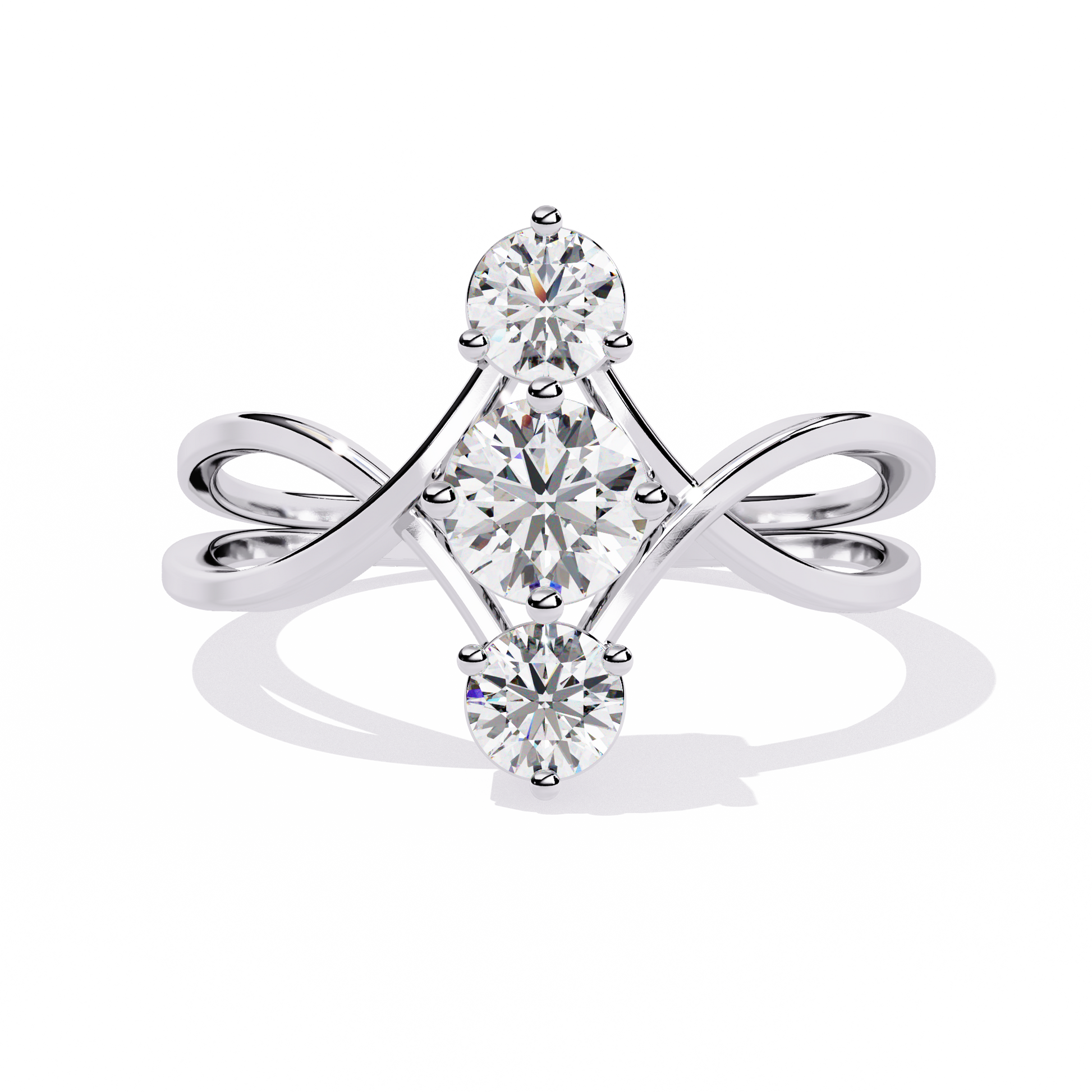 Wealth Whisper Round Diamond Ring - Espira Fine Gems