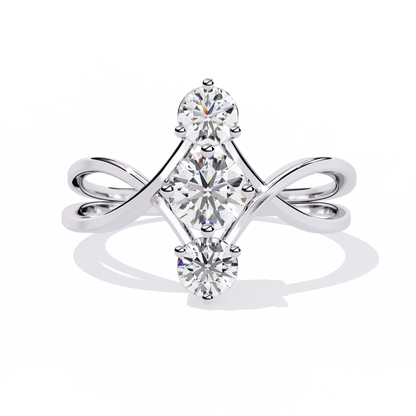 Wealth Whisper Round Diamond Ring - Espira Fine Gems