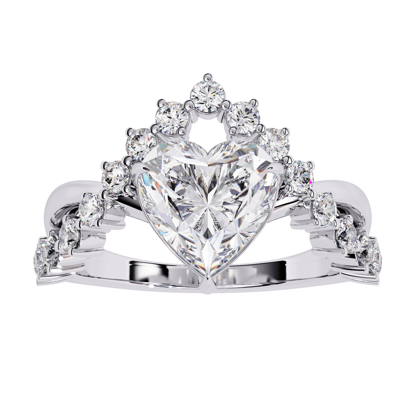 luxury crown diamond ring - espira fine gems