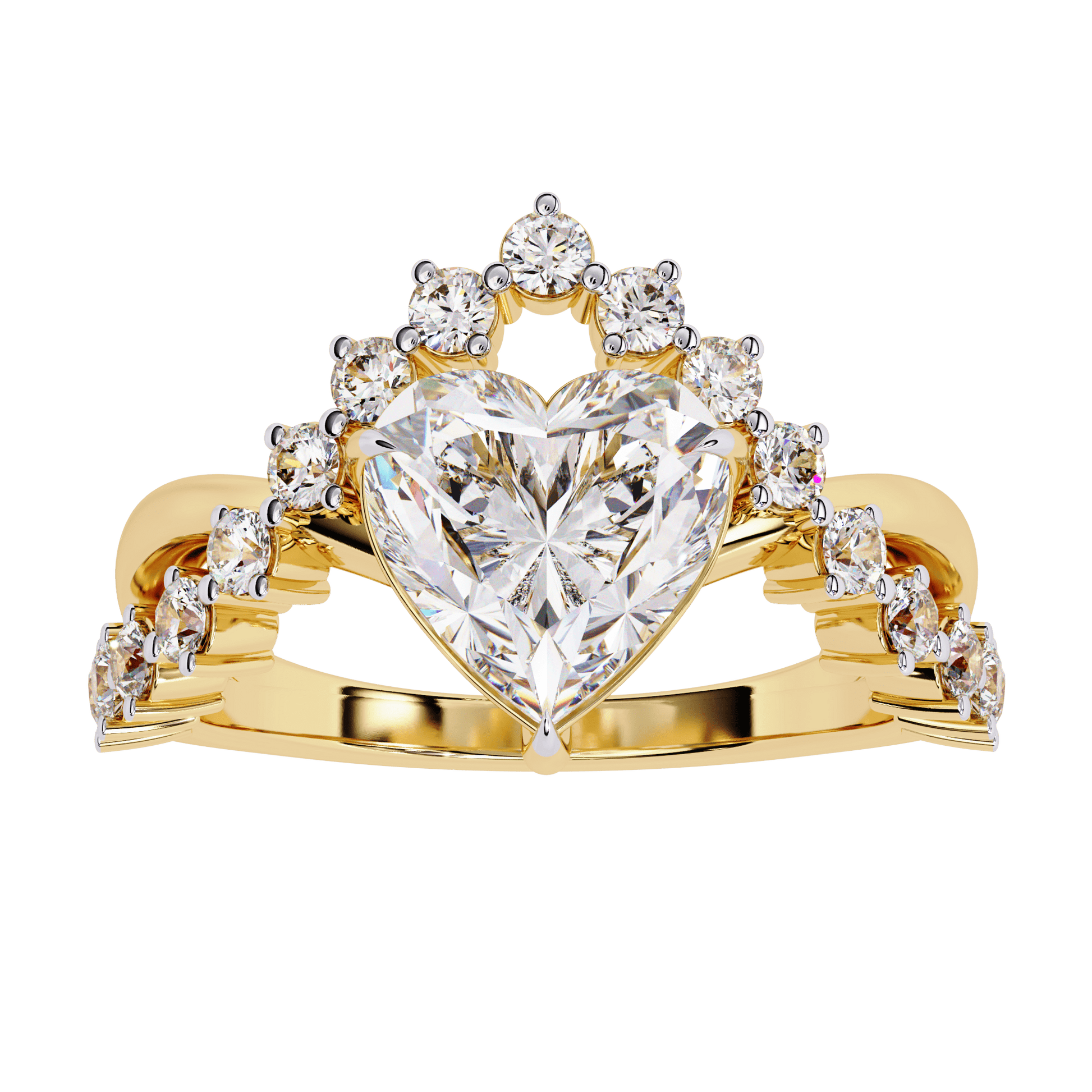 Luxury Crown Diamond Ring - Espira Fine Gems