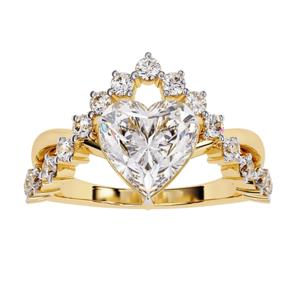 Luxury Crown Diamond Ring - Espira Fine Gems