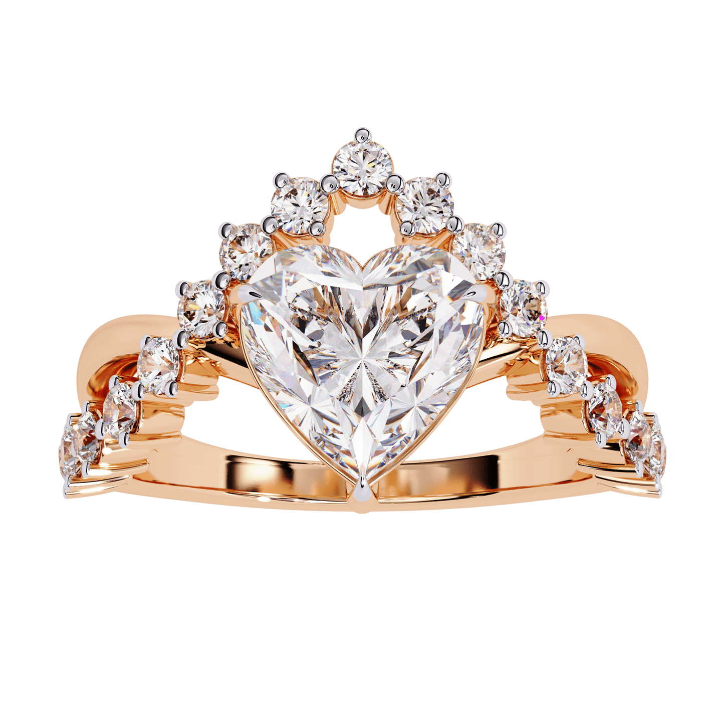 luxury crown diamond ring - espira fine gems