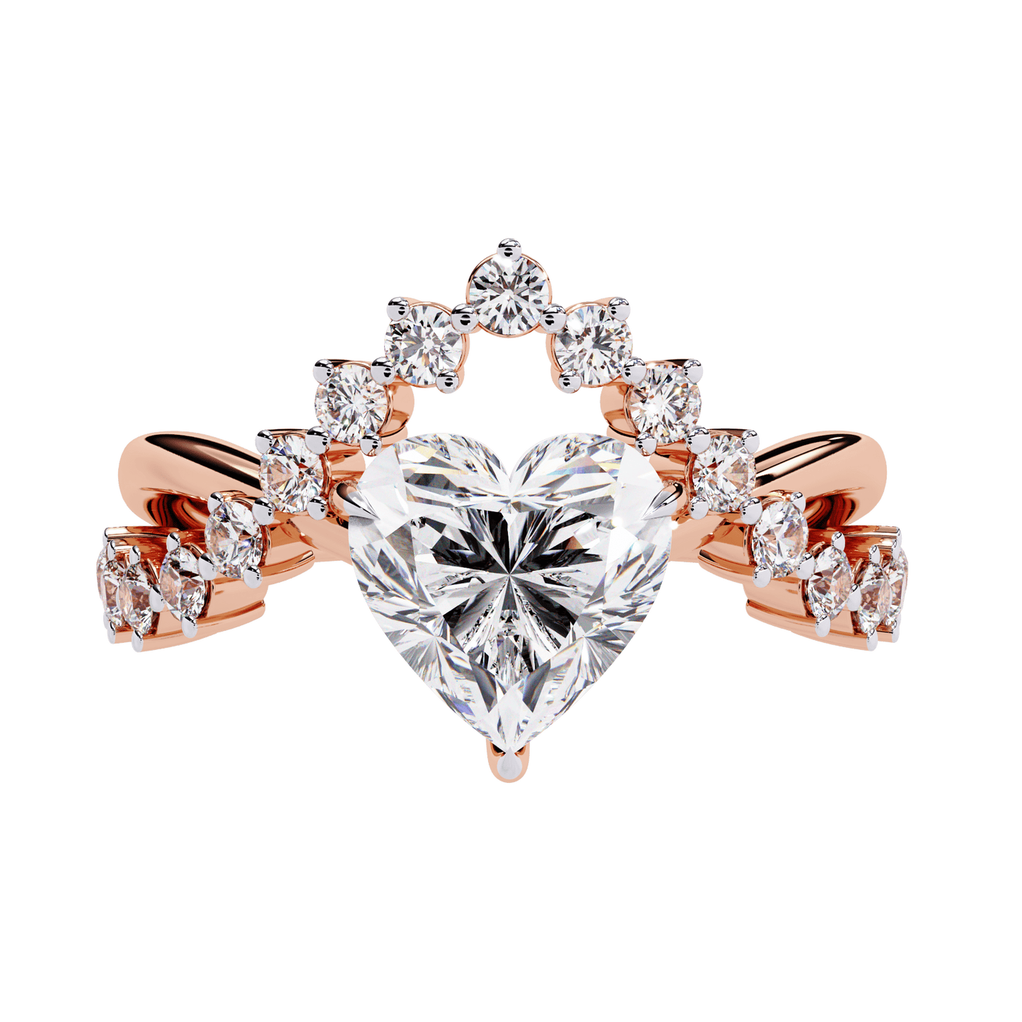 luxury crown diamond ring - espira fine gems