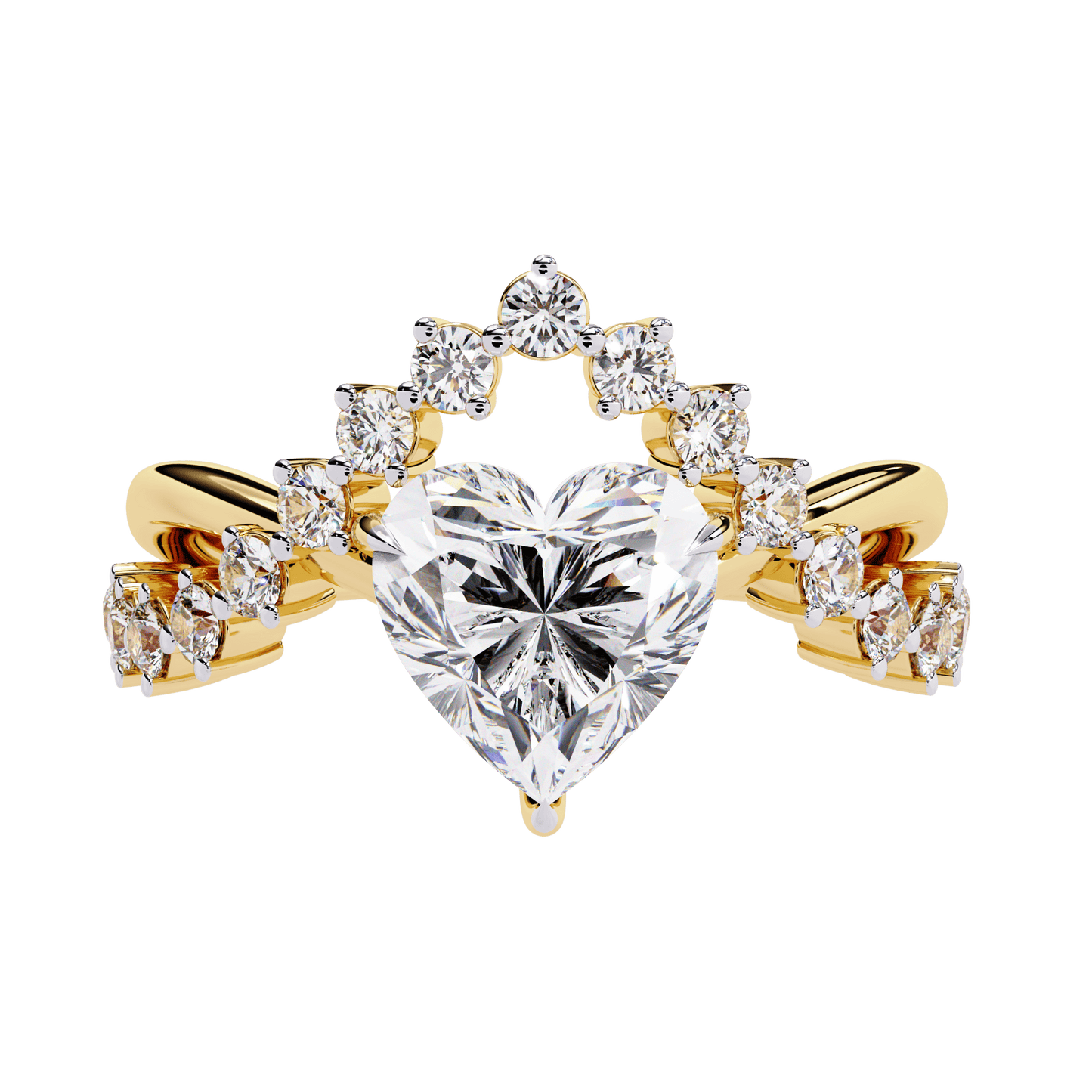 luxury crown diamond ring - espira fine gems