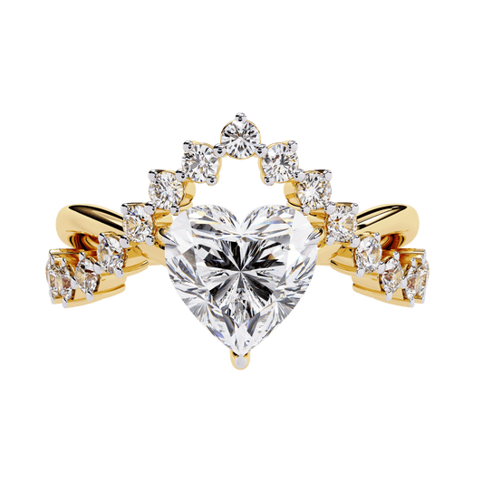 Luxury Crown Diamond Ring - Espira Fine Gems