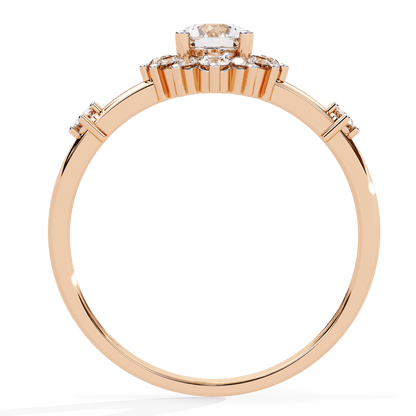 Rich Radiance Round Diamond Ring - Espira Fine Gems