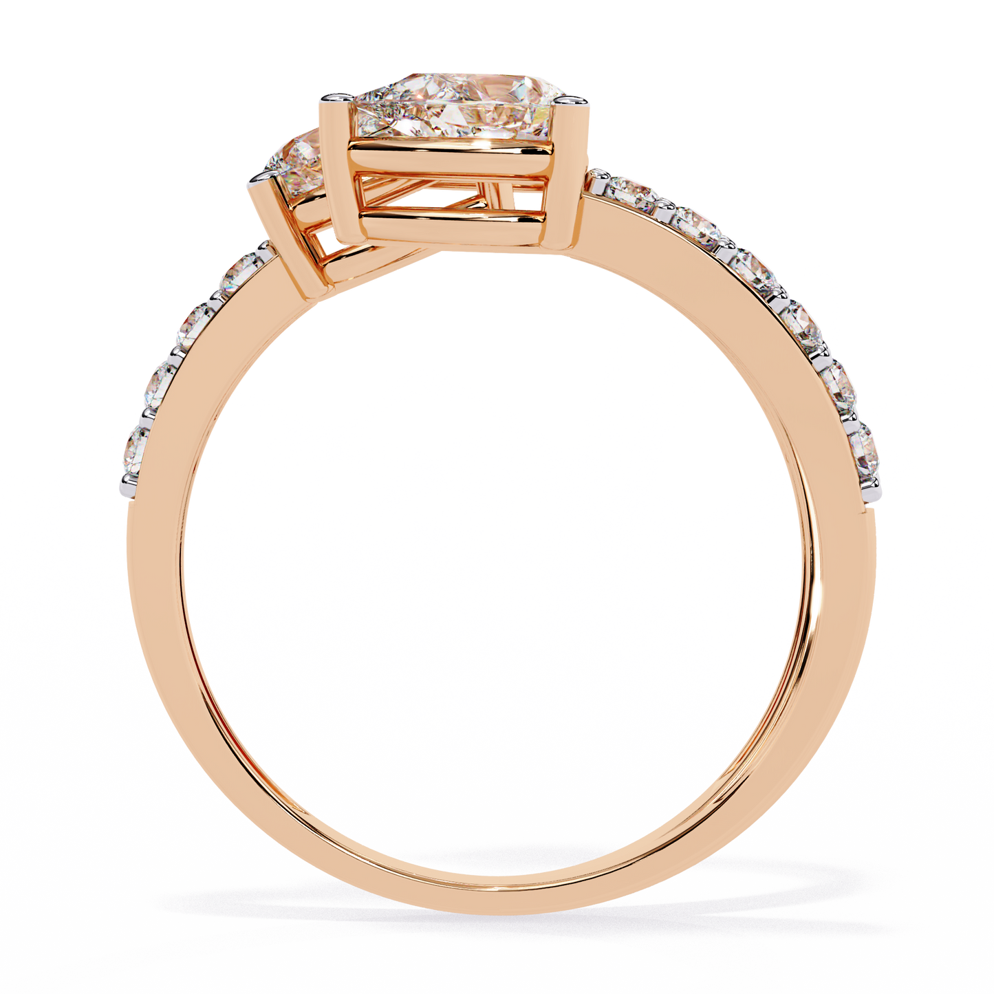 captivating charm pear diamond ring