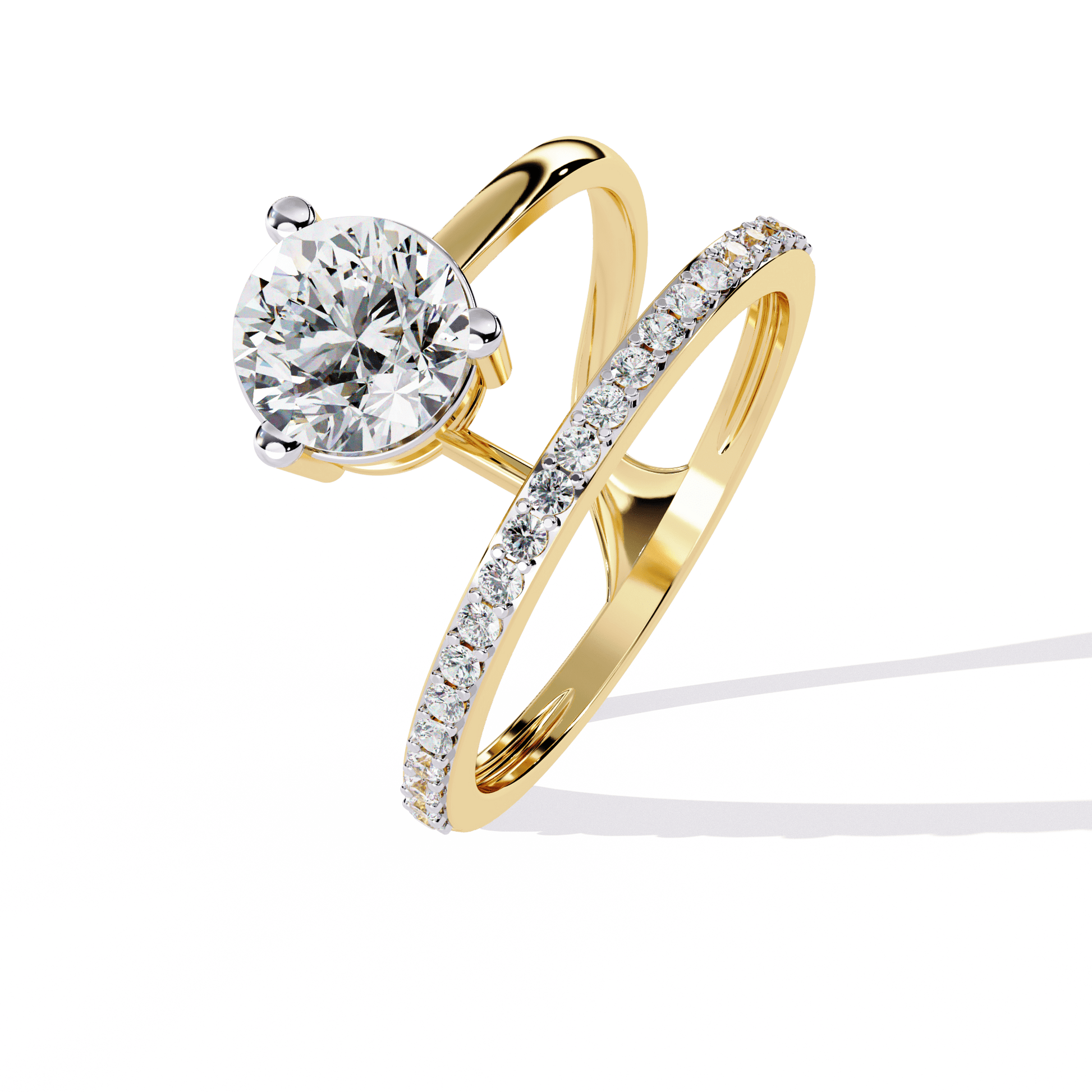 Magnetic Shine Round Diamond Ring - Espira Fine Gems