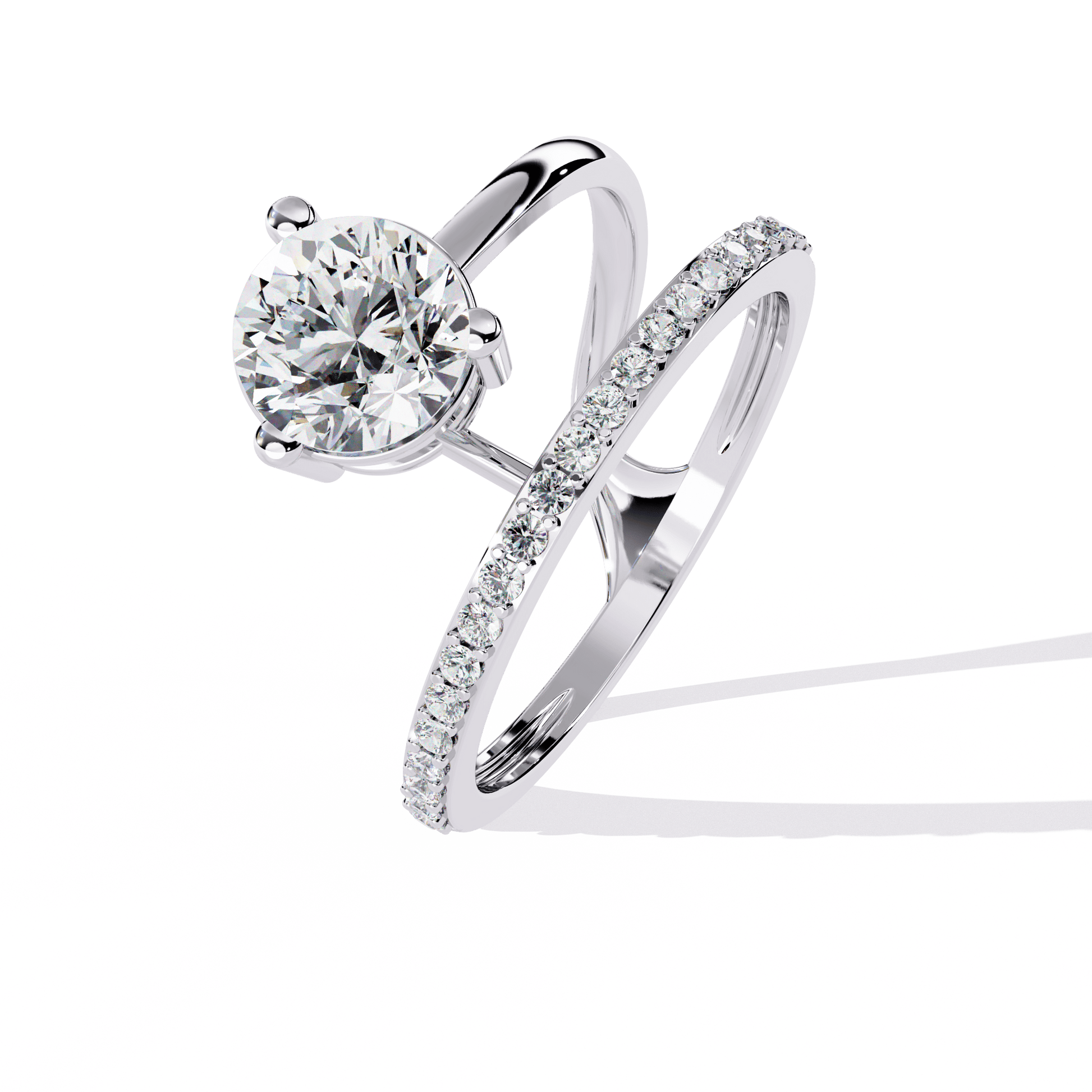 Magnetic Shine Round Diamond Ring - Espira Fine Gems