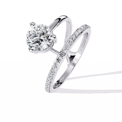 Magnetic Shine Round Diamond Ring - Espira Fine Gems