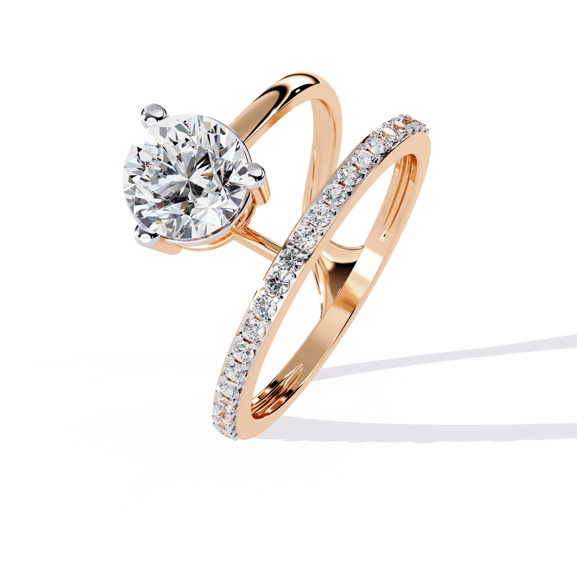 Magnetic Shine Round Diamond Ring - Espira Fine Gems