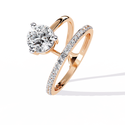 Magnetic Shine Round Diamond Ring - Espira Fine Gems