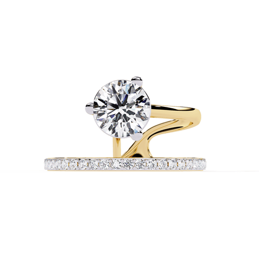 Magnetic Shine Round Diamond Ring - Espira Fine Gems