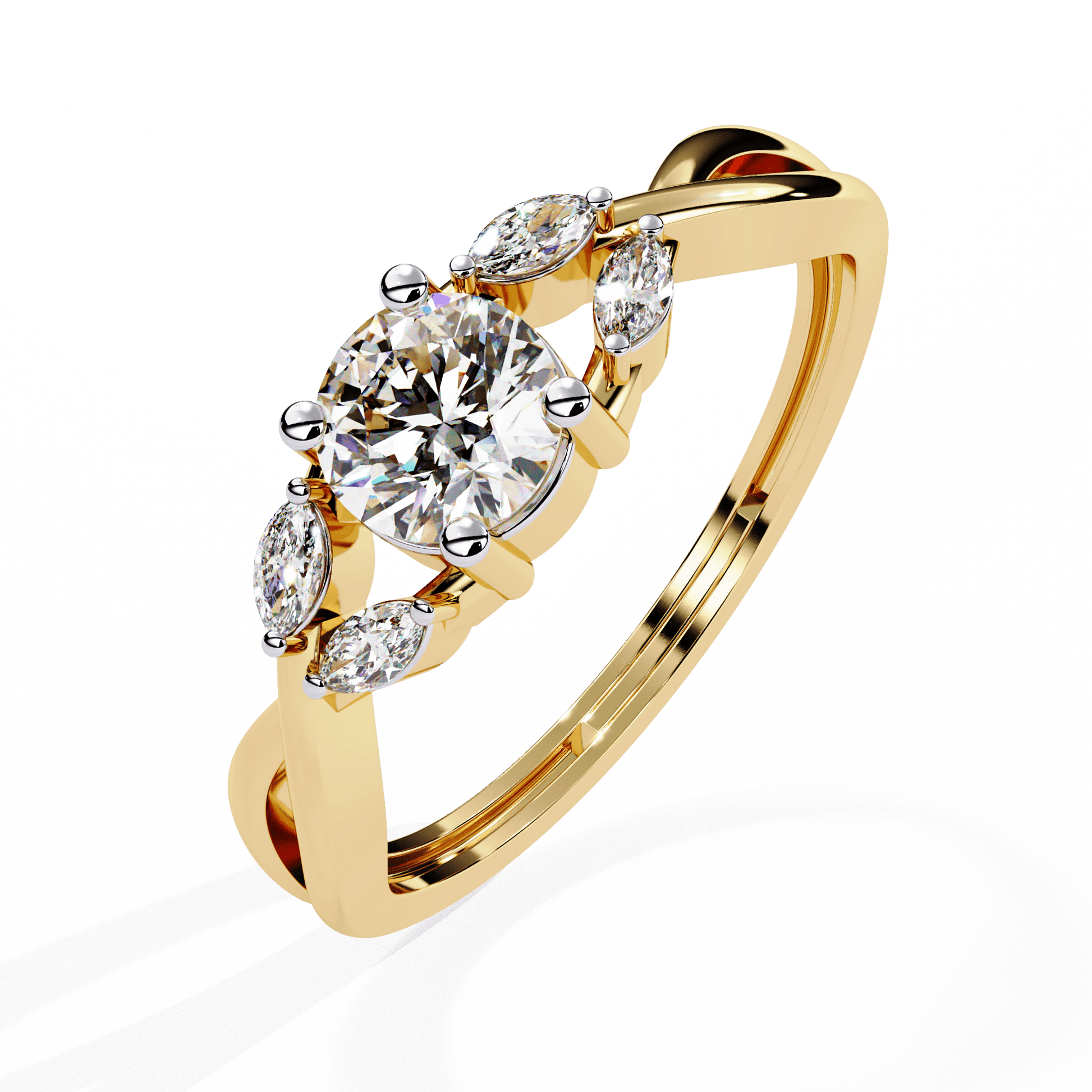 Crystal Crown Diamond Ring - Espira Fine Gems