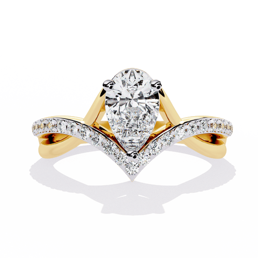 Celestial Bloom Round Diamond Ring - Espira Fine Gems