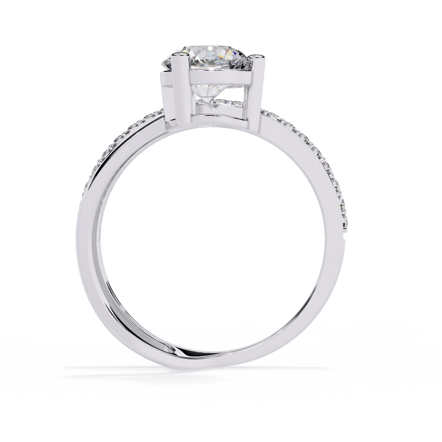 heavenly vine round diamond ring - espira fine gems