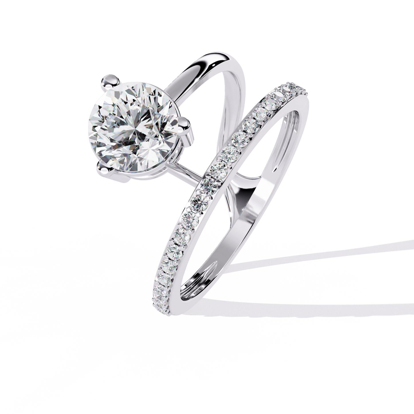 heavenly vine round diamond ring - espira fine gems