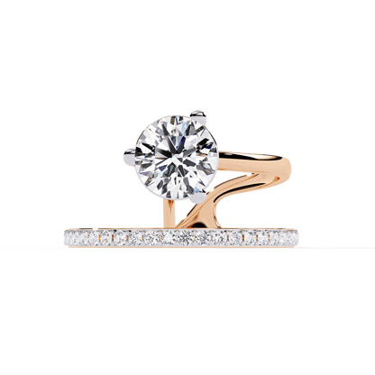 Heavenly Vine Round Diamond Ring - Espira Fine Gems