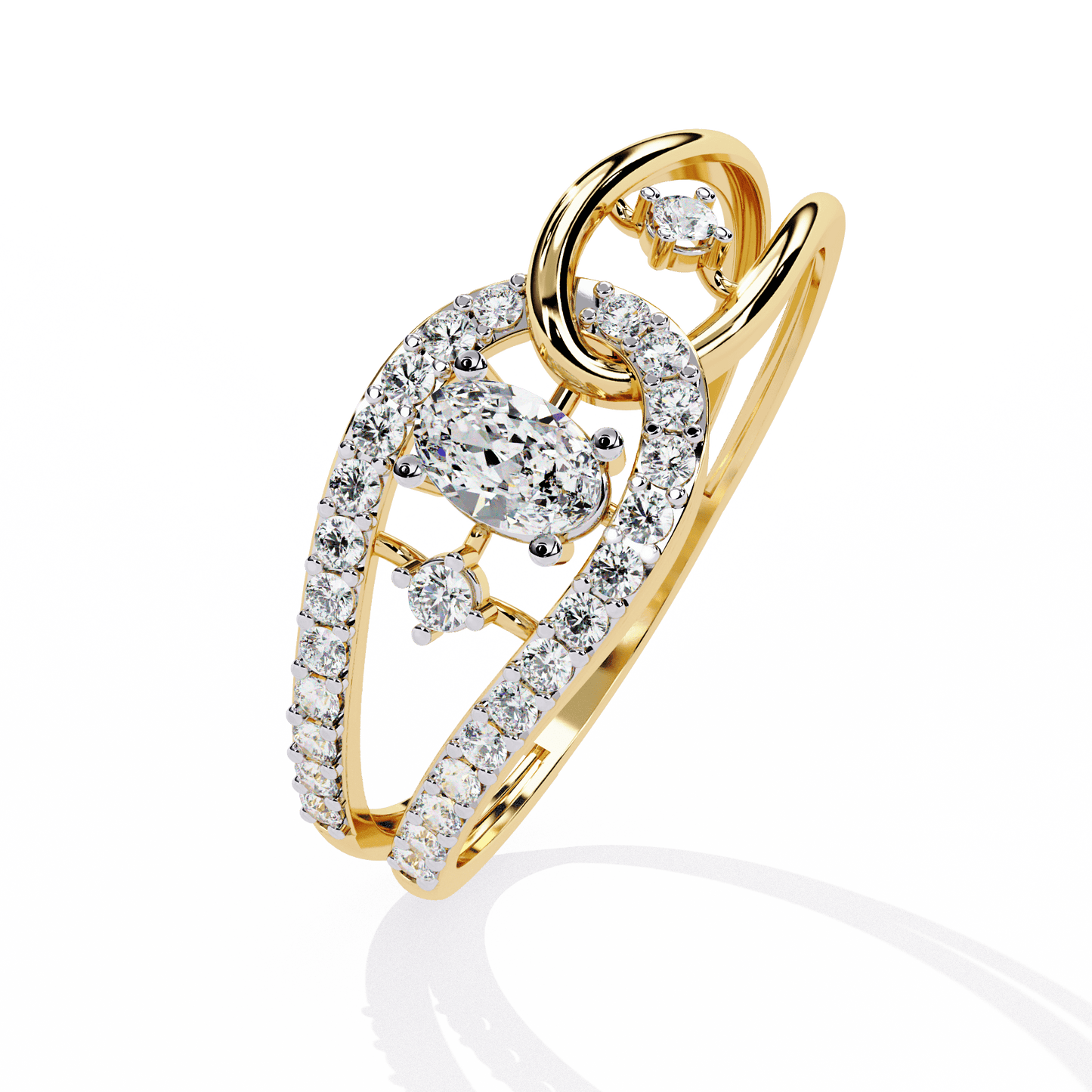 heavenly vine diamond ring - espira fine gems