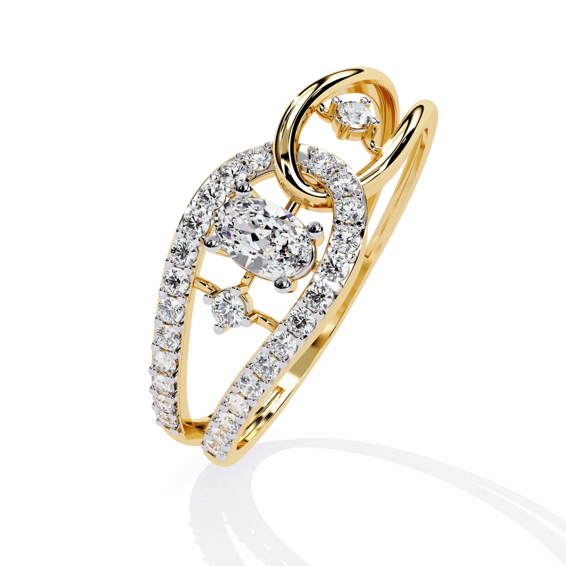 Heavenly Vine Diamond Ring - Espira Fine Gems