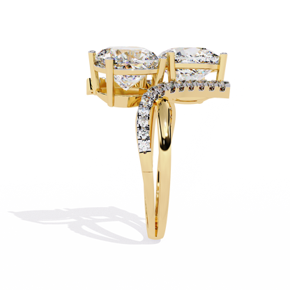 Eternal Duo Cushion Diamond Ring