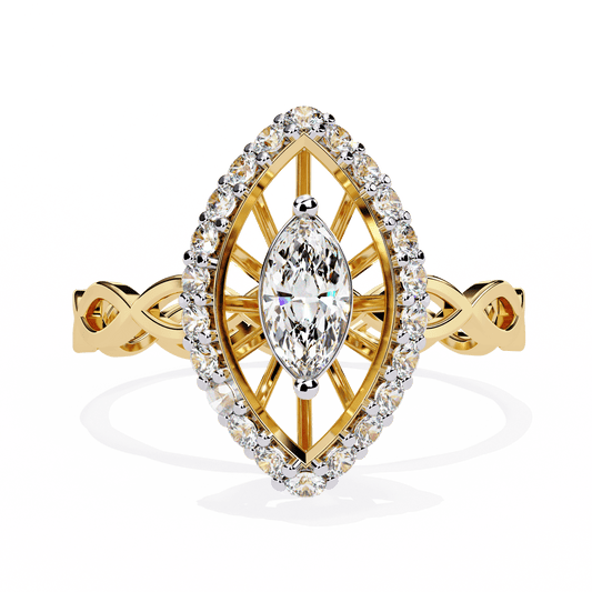 Crystal Flow Marquise Diamond Ring - Espira Fine Gems