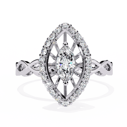 Crystal Flow Marquise Diamond Ring - Espira Fine Gems