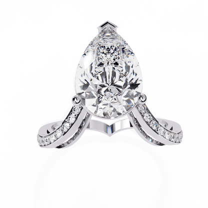 Enchanted Blossom Pear Diamond Ring - Espira Fine Gems