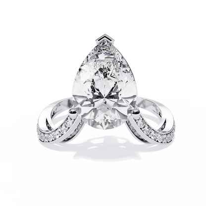 Enchanted Blossom Pear Diamond Ring - Espira Fine Gems