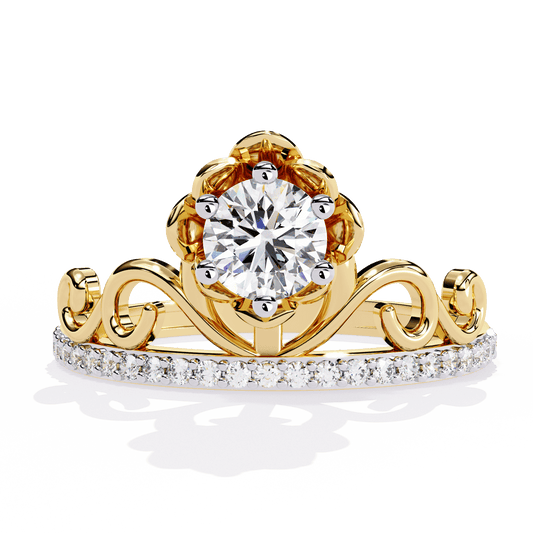 Enchanted Blossom Round Diamond Ring - Espira Fine Gems