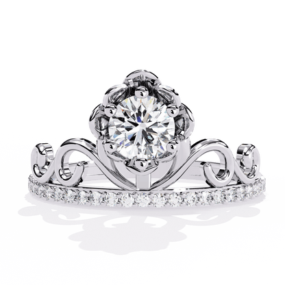 Enchanted Blossom Round Diamond Ring - Espira Fine Gems