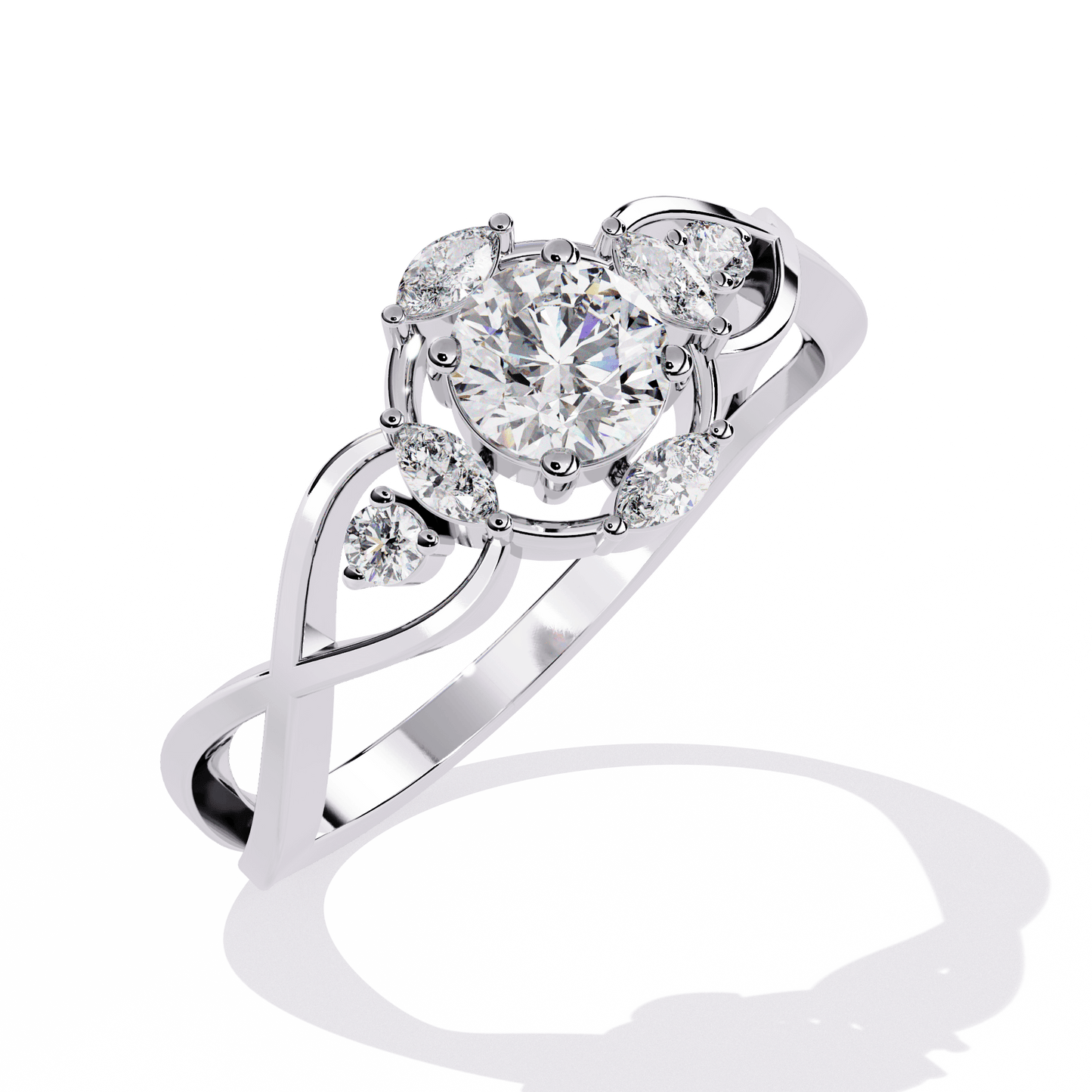 sparkletta round diamond ring - espira fine gems