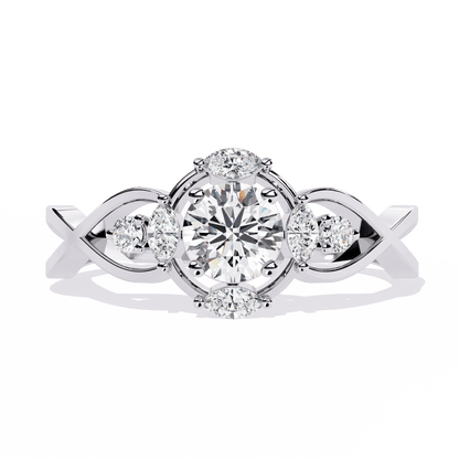 Sparkletta Round Diamond Ring - Espira Fine Gems