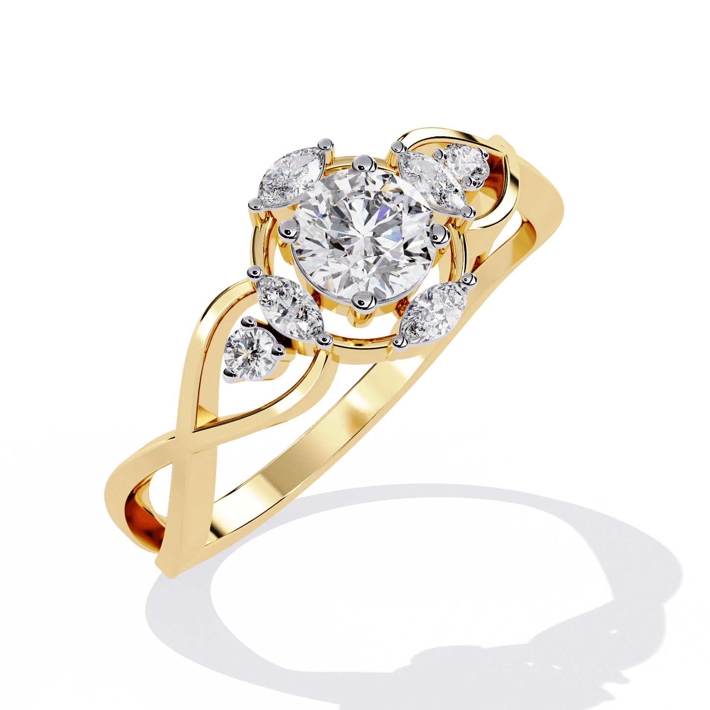 sparkletta round diamond ring - espira fine gems