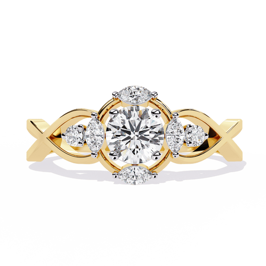 Sparkletta Round Diamond Ring - Espira Fine Gems