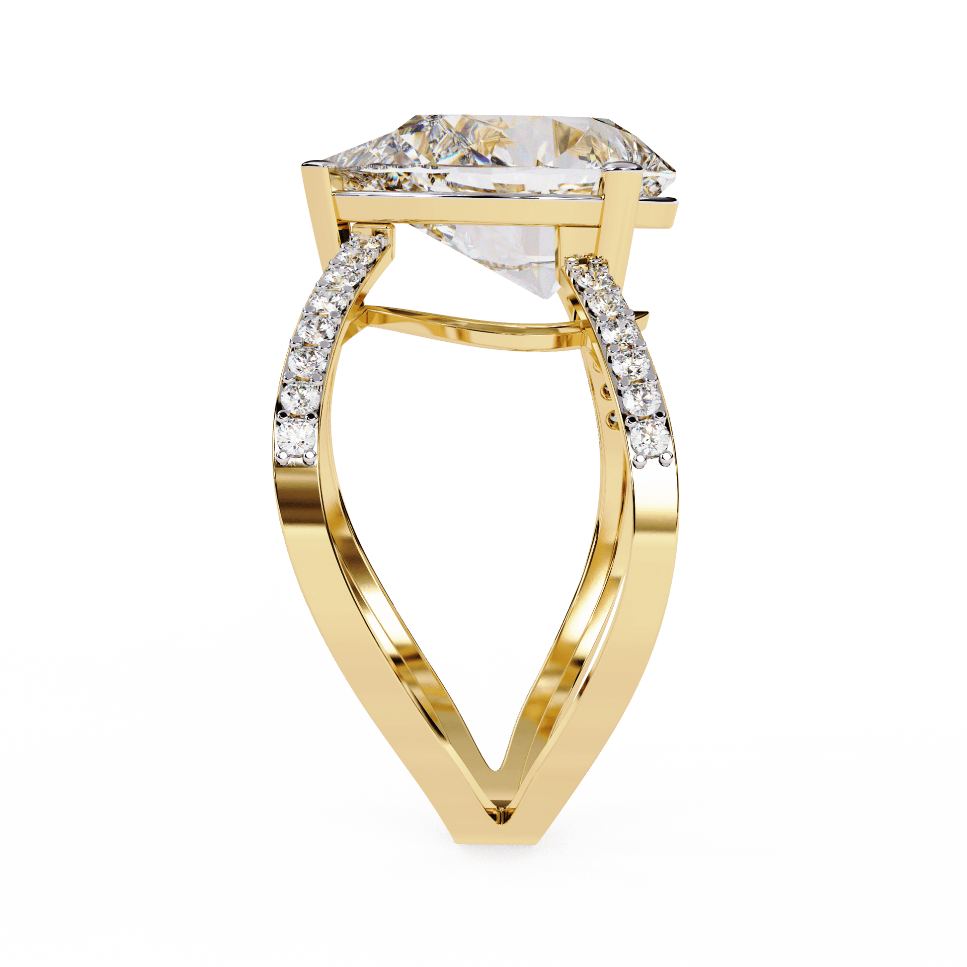 Golden Dawn Pear Diamond Ring - Espira Fine Gems