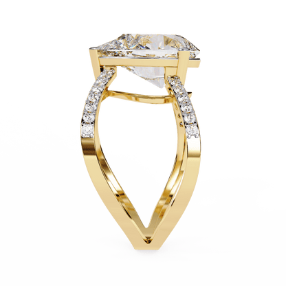 Golden Dawn Pear Diamond Ring - Espira Fine Gems